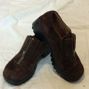 Brown suede Harley Davidson shoes